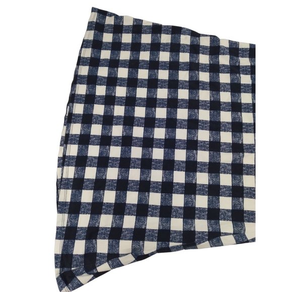 Duffield Lane Checkered cotton spandex sleeveless Large button detail dress US L - Picture 13 of 16